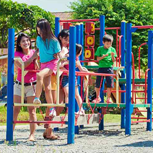kids playing at playground in camella batangas